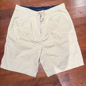 Tommy Hilfiger Beige Flat Front Shorts